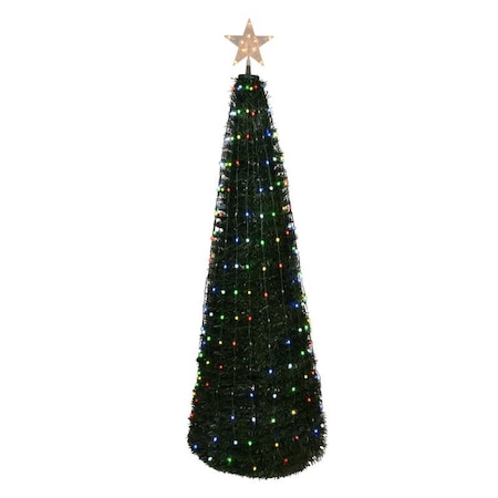 Living Accents Celebrations LED RGB Pop-Up Tree 5 ft. Christmas Tree RGB5PPU244A